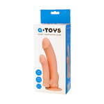 Реалистичный фаллоимитатор TOYFA  A-Toys Twint, силикон, телесный, 19,5 см
